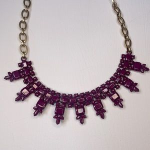 JCrew Purple statement necklace